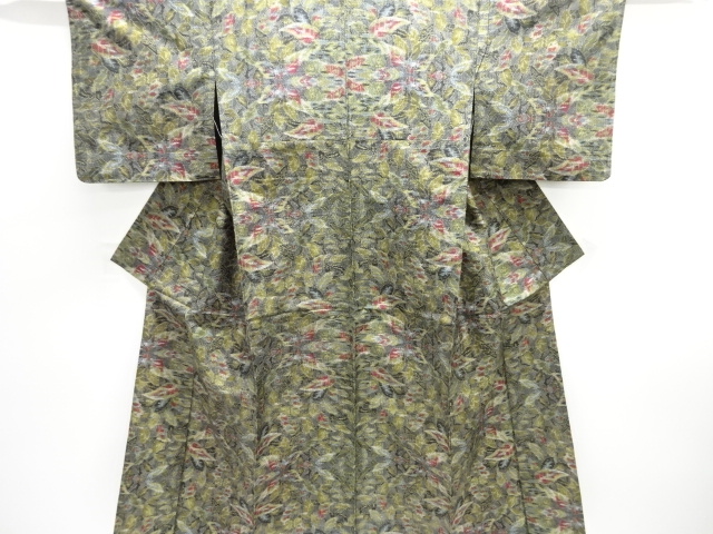 Japanese Kimono / Tsumugi Omeshi Silk